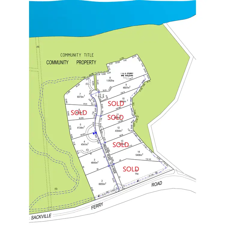 Floorplan of Homely land listing, LOT 14, 635 Sackville Ferry Road, Sackville North NSW 2756