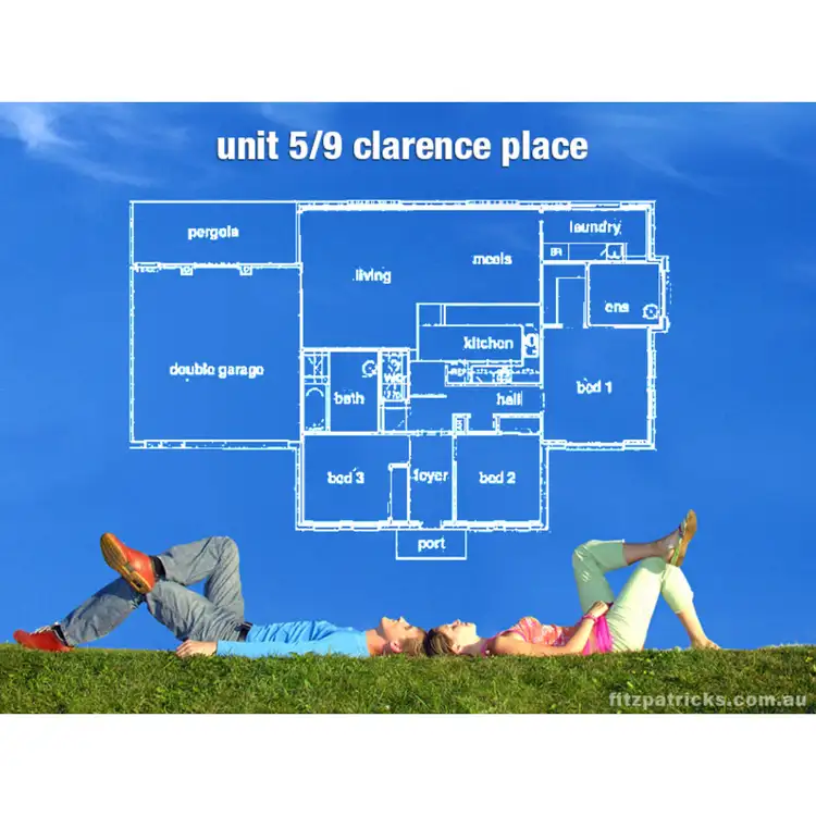 Floorplan of Homely unit listing, 5/9 Clarence Place, Tatton NSW 2650