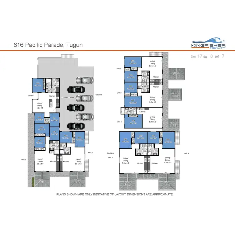 Floorplan of Homely block of units listing, 616 Pacific Parade, Tugun QLD 4224