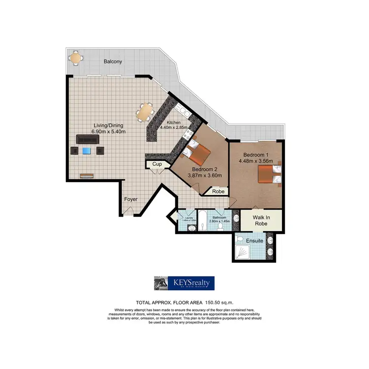 Floorplan of Homely apartment listing, Spinnaker, 3554 Main Beach Parade, Main Beach QLD 4217