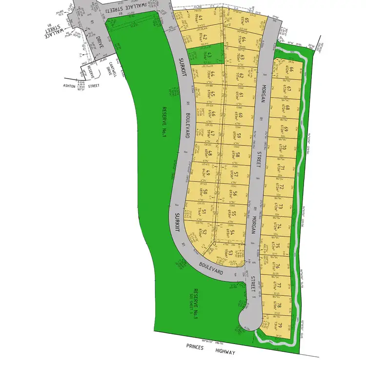 Floorplan of Homely land listing, LOT 43 Surkitt Boulevard, Sale VIC 3850