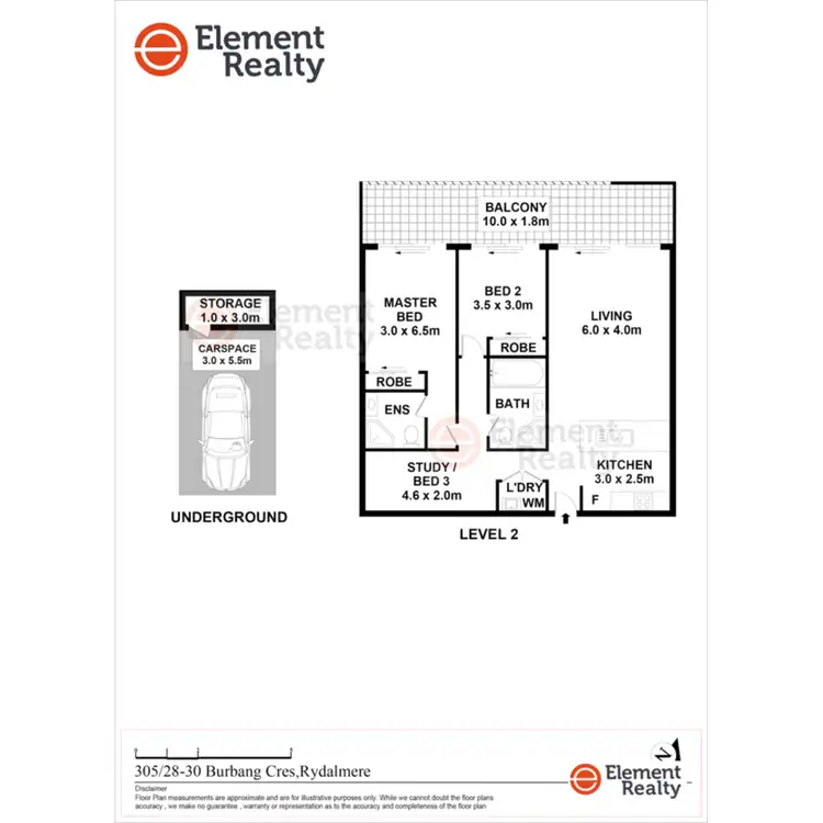 Floorplan of Homely apartment listing, 305/28-30 Burbang Crescent, Rydalmere NSW 2116