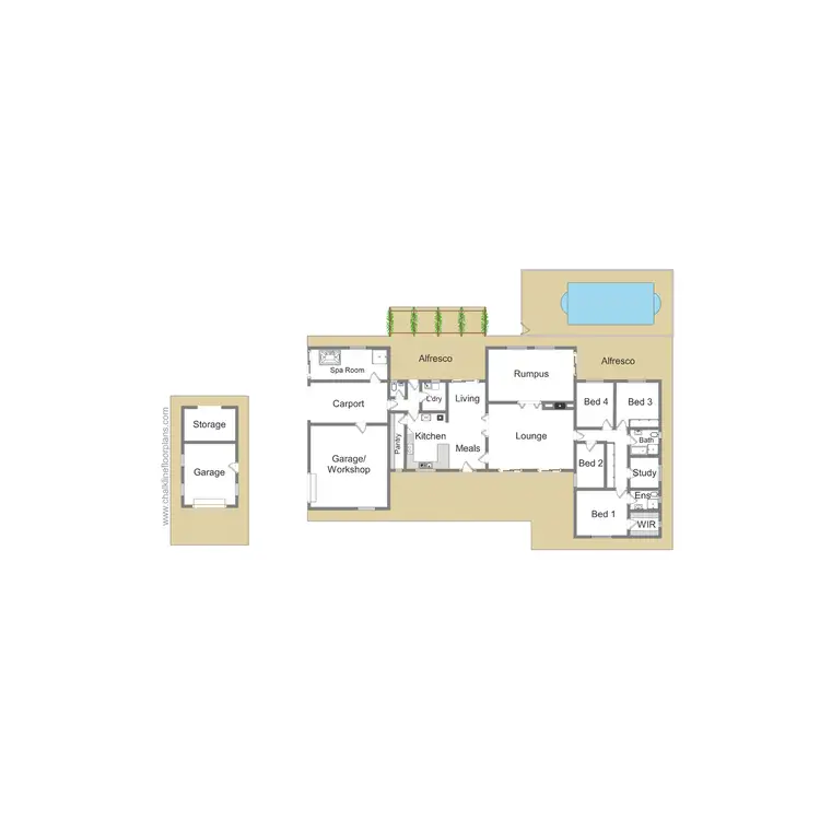 Floorplan of Homely rural property listing, 10 Hillton Court, Mansfield VIC 3722