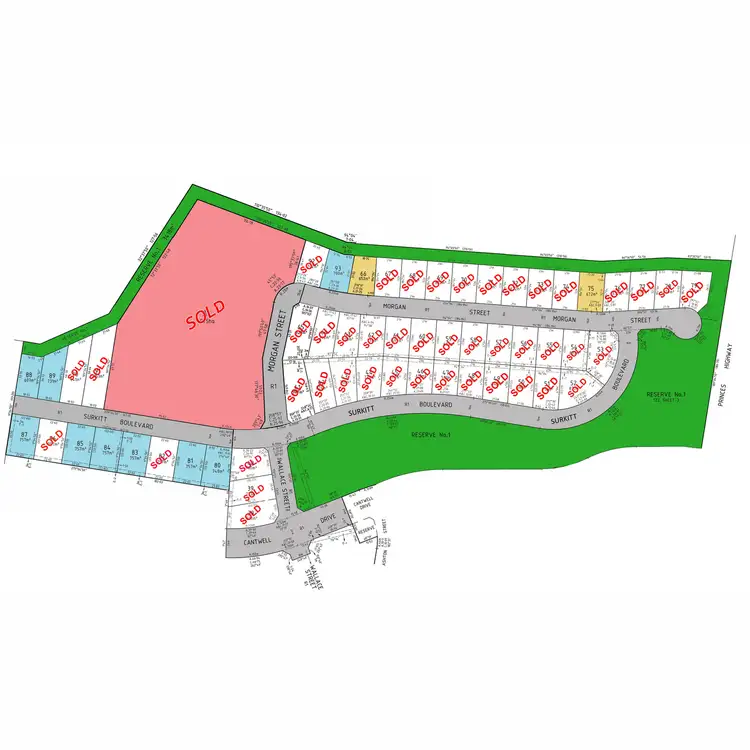 Floorplan of Homely land listing, LOT 75 Morgan Street, Sale VIC 3850