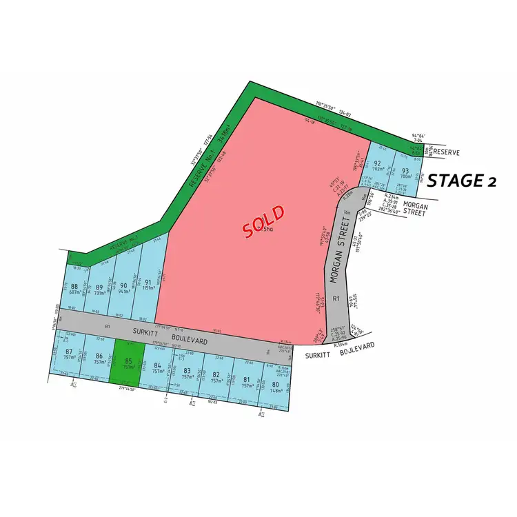 Floorplan of Homely land listing, Lot 85 Surkitt Boulevard, Sale VIC 3850