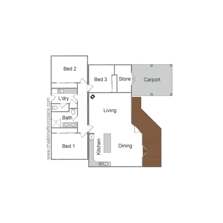 Floorplan of Homely house listing, 48 Hunter Street, Mansfield VIC 3722