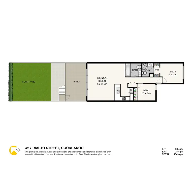 Floorplan of Homely unit listing, 3/17 Rialto Street, Coorparoo QLD 4151