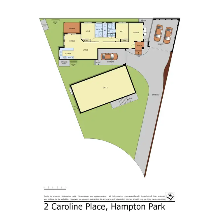 Floorplan of Homely house listing, 2 Caroline Place, Hampton Park VIC 3976