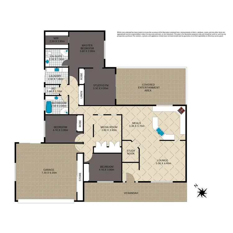 Floorplan of Homely house listing, 45 Nioka Drive, Highfields QLD 4352