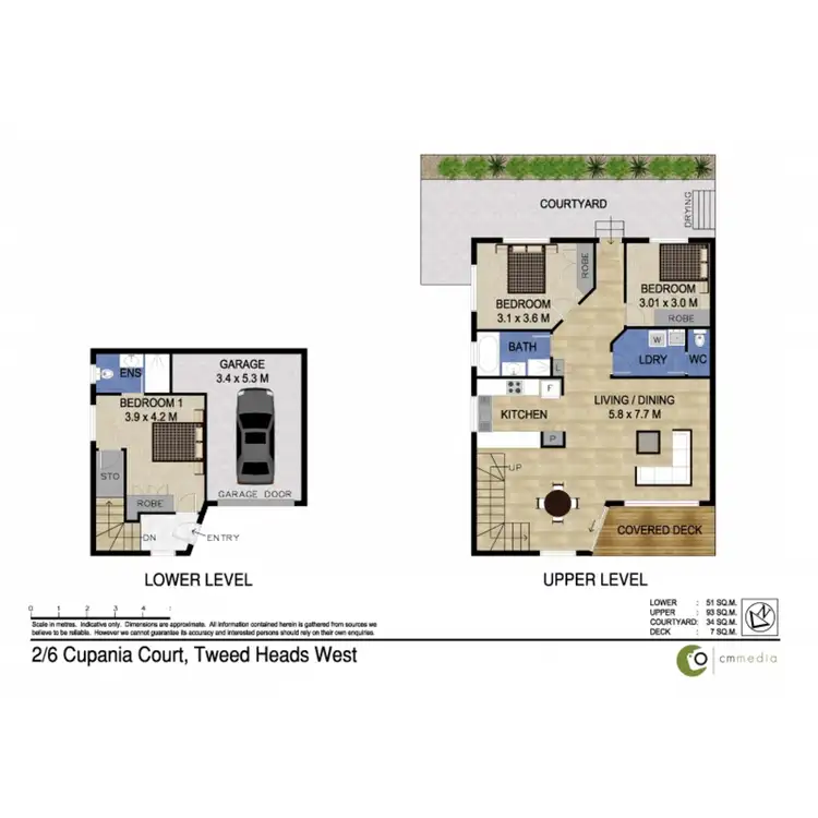 Floorplan of Homely townhouse listing, 2/6 Cupania Court, Tweed Heads West NSW 2485