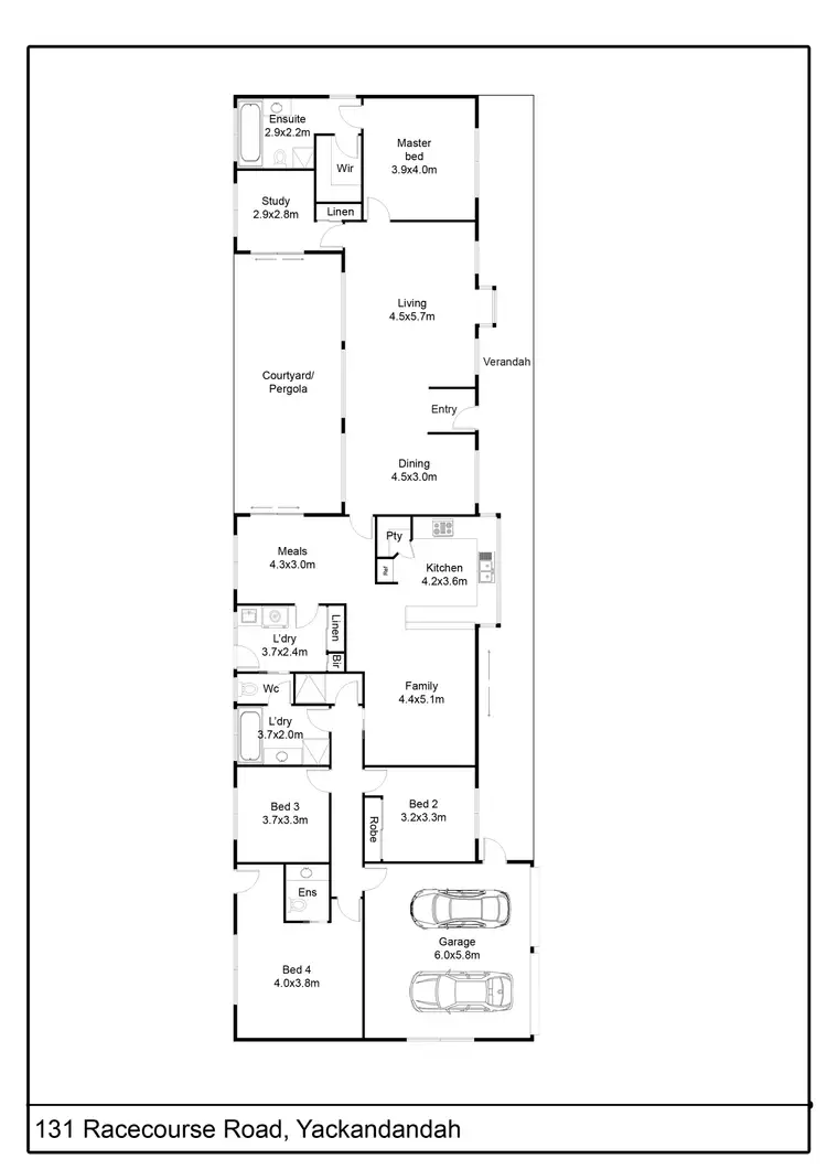 Floorplan of Homely house listing, 131 Racecourse Road, Yackandandah VIC 3749
