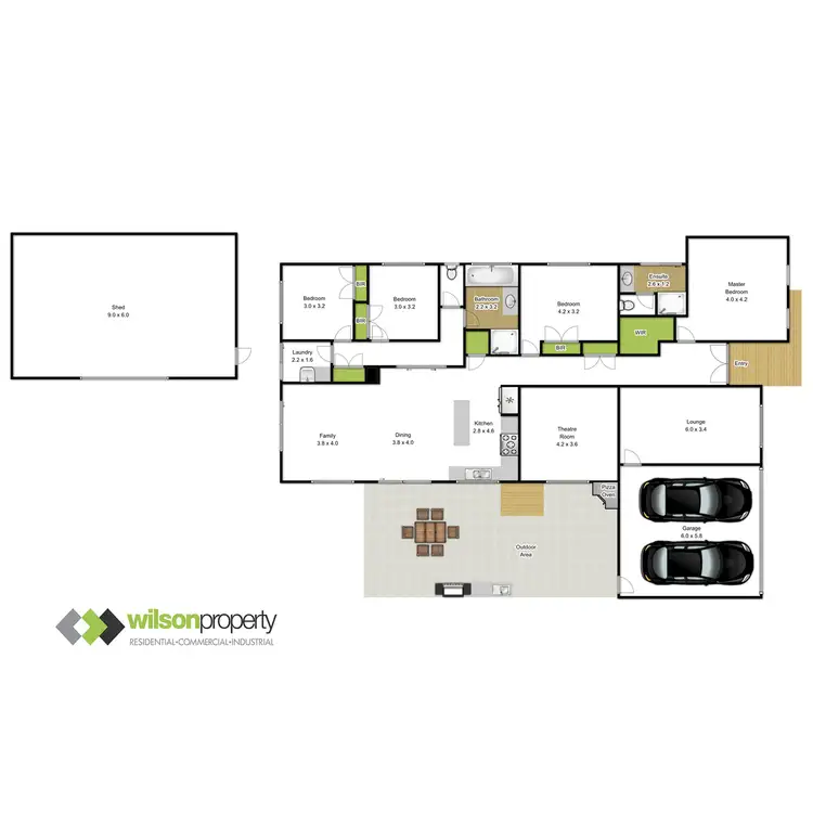 Floorplan of Homely house listing, 17 Newry Drive, Traralgon VIC 3844