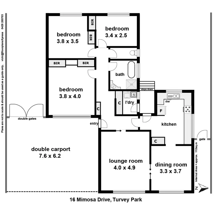 Floorplan of Homely house listing, 16 Mimosa Drive, Mount Austin NSW 2650