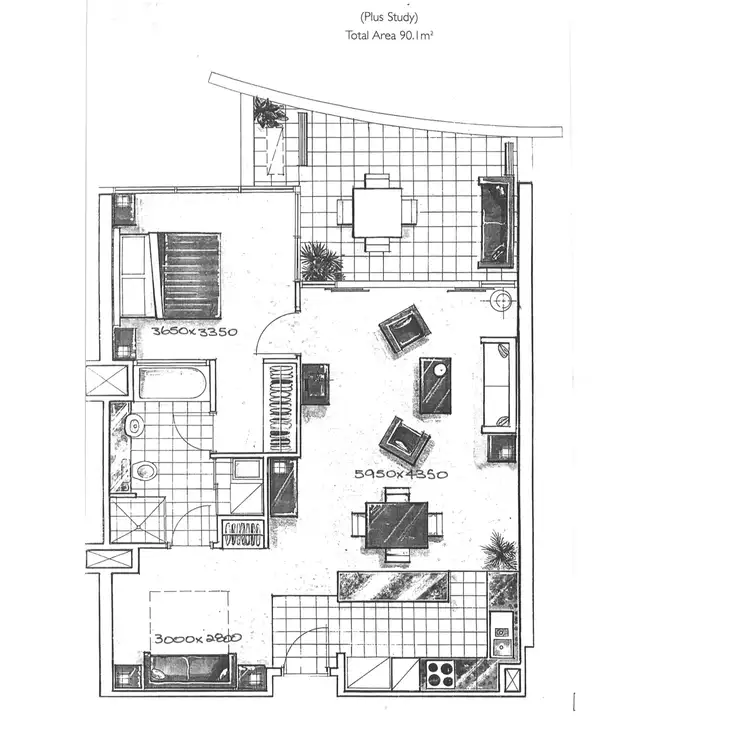 Floorplan of Homely apartment listing, 803 The Grand, 360 Marine Parade, Labrador QLD 4215