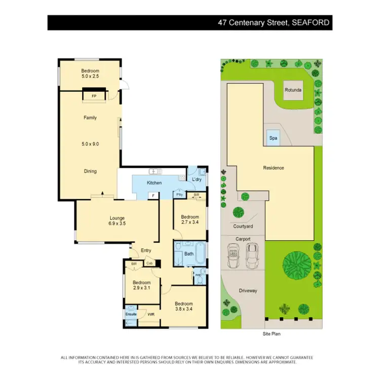 Floorplan of Homely house listing, 47 Centenary Street, Seaford VIC 3198