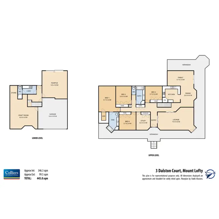 Floorplan of Homely house listing, 3 Dalston Court, Mount Lofty QLD 4350