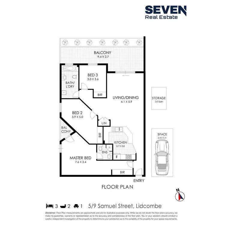Floorplan of Homely apartment listing, 5/9-11 Samuel Street, Lidcombe NSW 2141