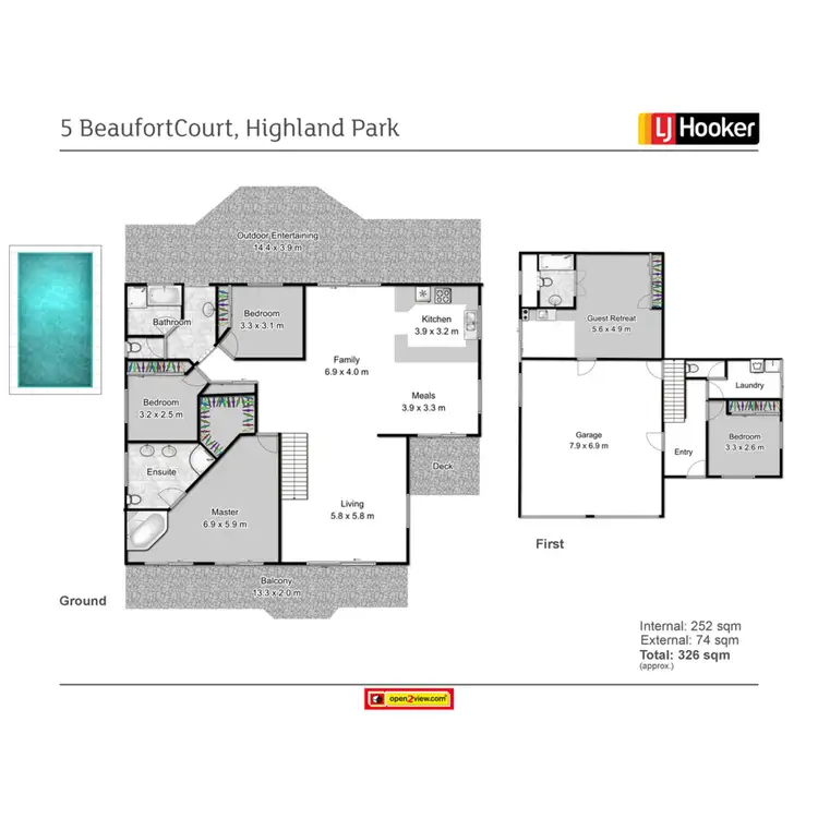 Floorplan of Homely house listing, 5 Beaufort Court, Highland Park QLD 4211