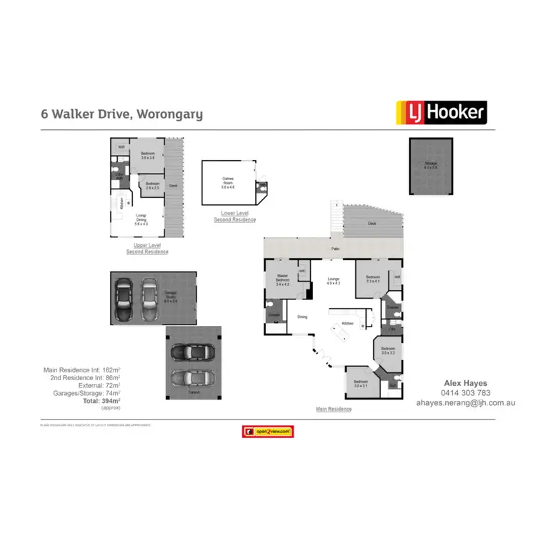 Floorplan of Homely house listing, 6 Walker Drive, Worongary QLD 4213