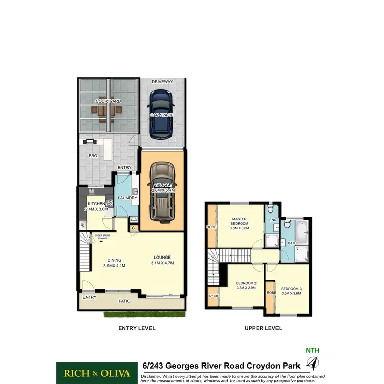 Floorplan of Homely townhouse listing, 6/243 Georges River Road, Croydon Park NSW 2133
