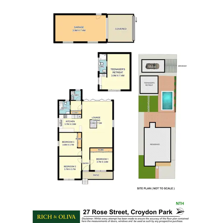 Floorplan of Homely house listing, 27 Rose Street, Croydon Park NSW 2133