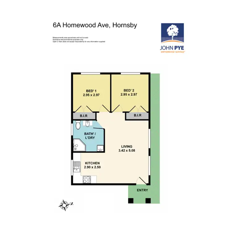 Floorplan of Homely flat listing, 6A Homewood Avenue, Hornsby NSW 2077