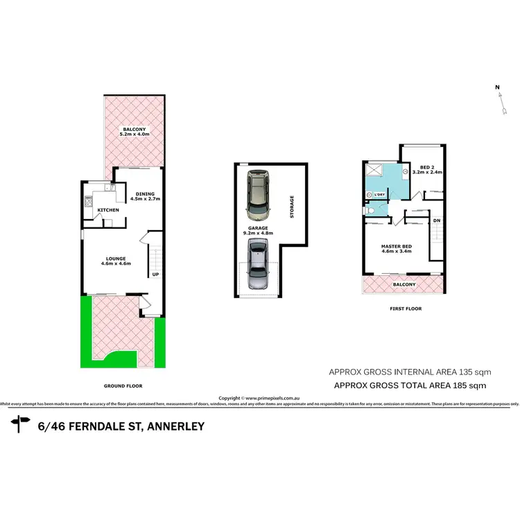 Floorplan of Homely townhouse listing, 6/46 Ferndale Street, Annerley QLD 4103
