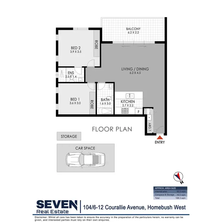Floorplan of Homely apartment listing, 104/6-12 Courallie Avenue, Homebush West NSW 2140