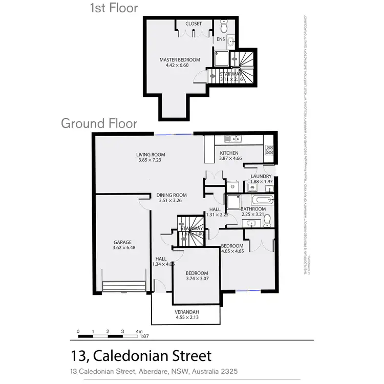 Floorplan of Homely townhouse listing, 2/13 Caledonian Street, Aberdare NSW 2325