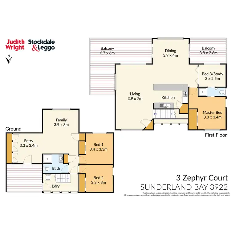 Floorplan of Homely house listing, 3 Zephyr Court, Sunderland Bay VIC 3922