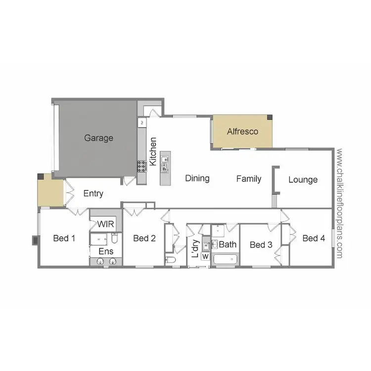 Floorplan of Homely house listing, 55 Curia Street, Mansfield VIC 3722