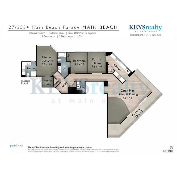 Floorplan of Homely apartment listing, Spinnaker, 3554 Main Beach Parade, Main Beach QLD 4217