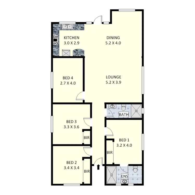 Floorplan of Homely house listing, 15 Queen Street, Croydon Park NSW 2133