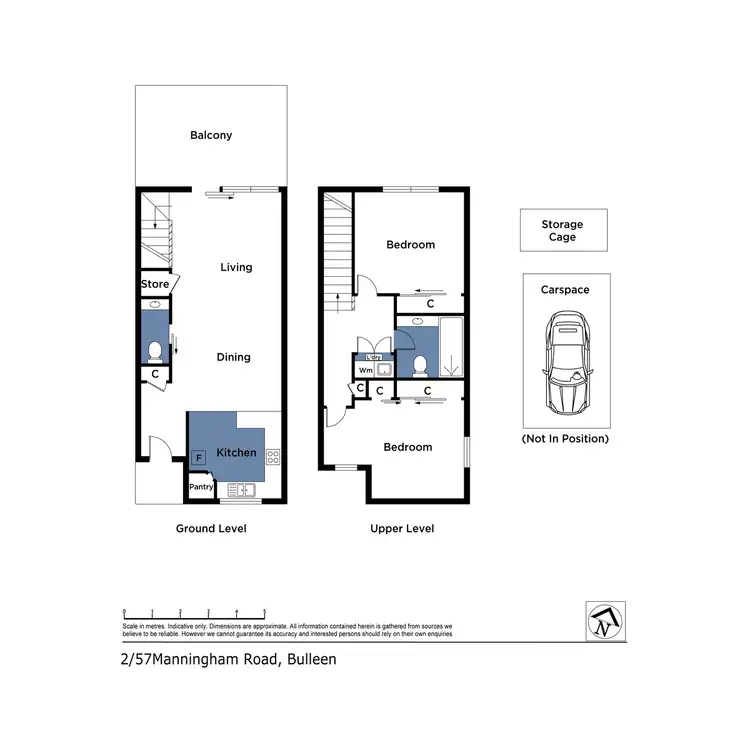 Floorplan of Homely townhouse listing, 2/57 Manningham Road, Bulleen VIC 3105