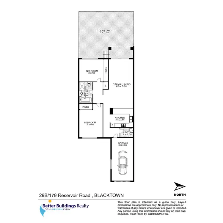 Floorplan of Homely apartment listing, 29B/179 Reservoir Road, Blacktown NSW 2148