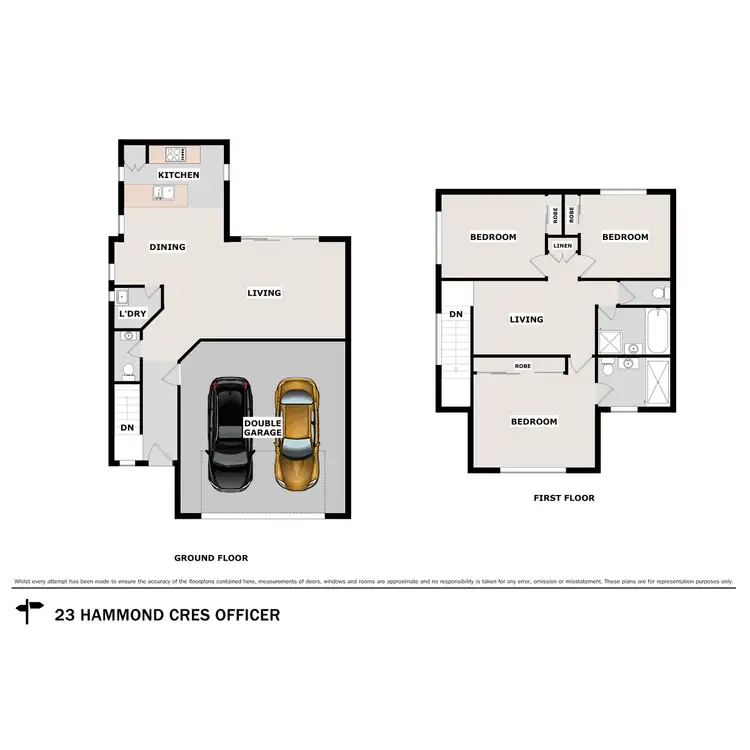 Floorplan of Homely house listing, 23 Hammond Crescent, Officer VIC 3809