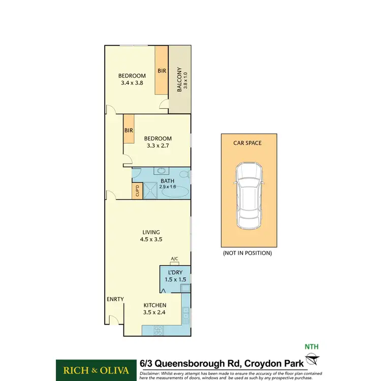 Floorplan of Homely apartment listing, 6/3 Queensborough Road, Croydon Park NSW 2133
