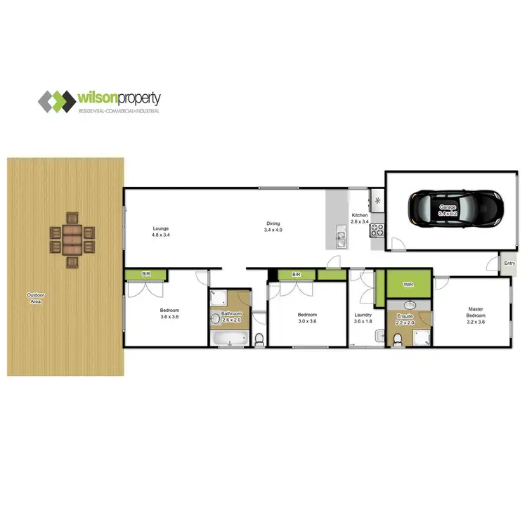 Floorplan of Homely townhouse listing, 18 Roscommon Drive, Traralgon VIC 3844