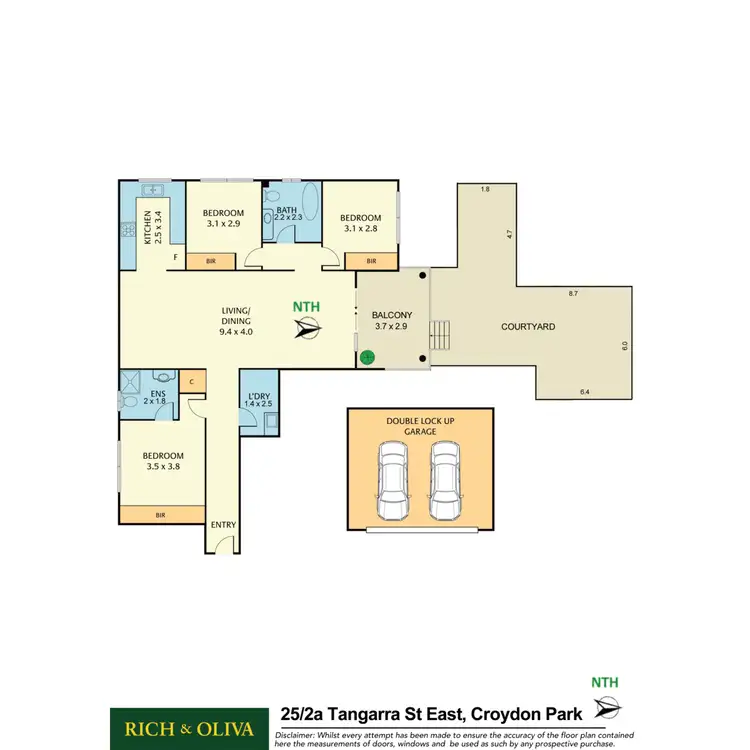 Floorplan of Homely apartment listing, 25/2A Tangarra Street East, Croydon Park NSW 2133