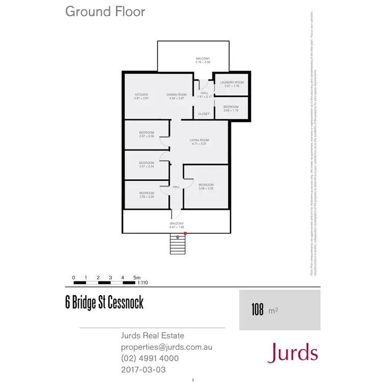 Floorplan of Homely house listing, 6 Bridge Street, Cessnock NSW 2325