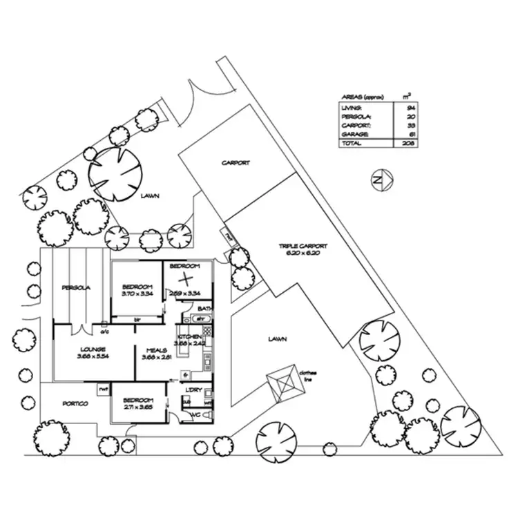 Floorplan of Homely house listing, 9 Tyringa Avenue, Rostrevor SA 5073