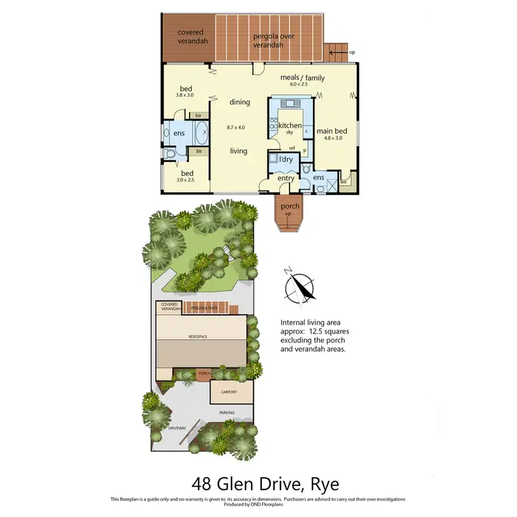 Floorplan of Homely house listing, 48 Glen Drive, Rye VIC 3941