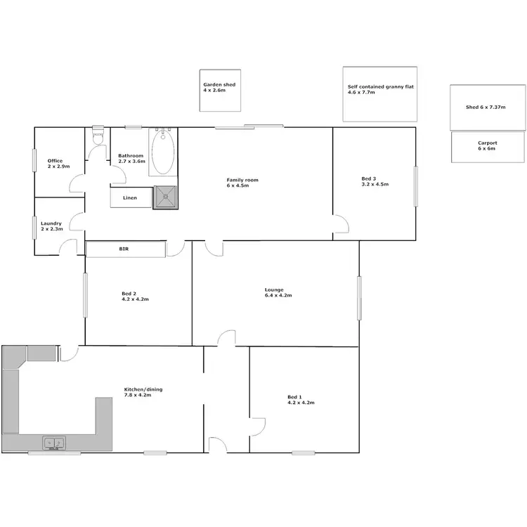 Floorplan of Homely house listing, 48 Cook Street, Port Lincoln SA 5606