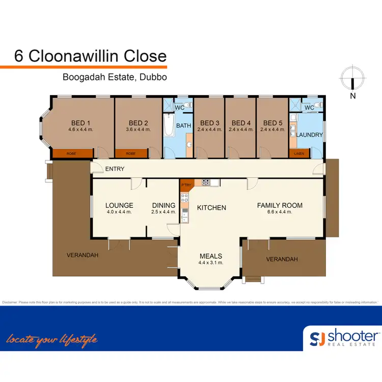 Floorplan of Homely house listing, 6 Cloonawillin Close, Dubbo NSW 2830