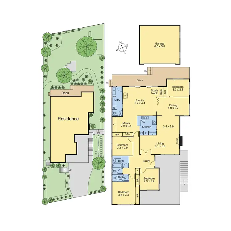 Floorplan of Homely house listing, 5 Greenwood Street, Doncaster VIC 3108