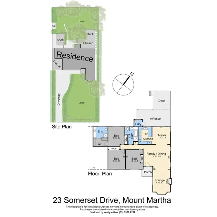 Floorplan of Homely house listing, 23 Somerset Drive, Mount Martha VIC 3934