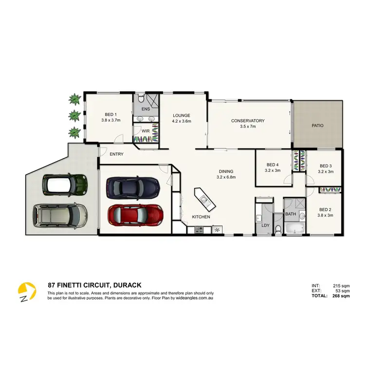 Floorplan of Homely house listing, 87 Finetti Circuit, Durack QLD 4077