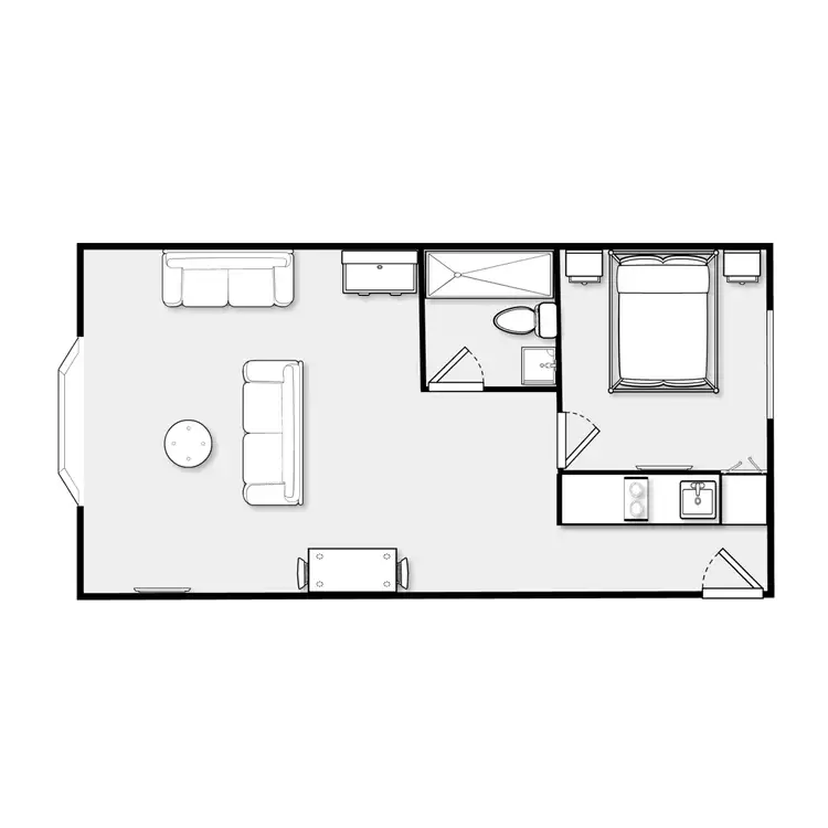 Floorplan of Homely apartment listing, 208/616 Glenferrie Road, Hawthorn VIC 3122