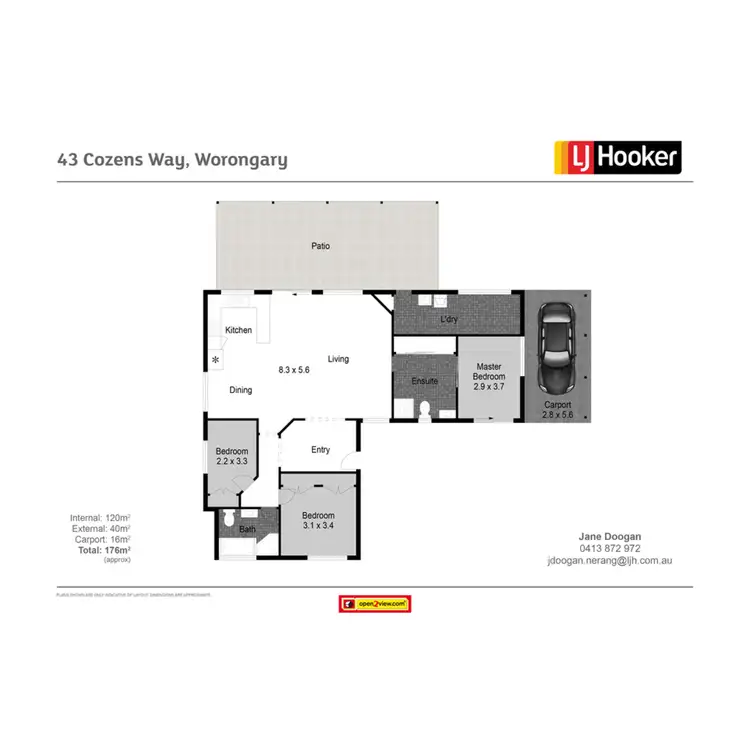 Floorplan of Homely house listing, 43 Cozens Way, Worongary QLD 4213