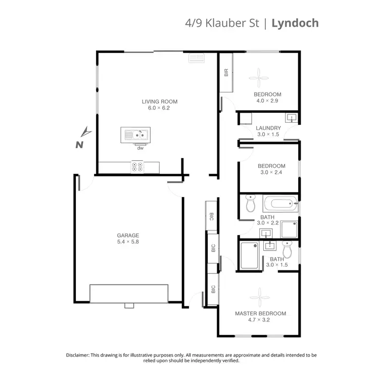 Floorplan of Homely house listing, Lot 4/9 Klauber Street, Lyndoch SA 5351